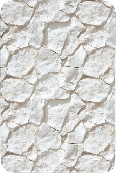 WC mat 60x90 cm - Antislip - Structuur - Rots - Wit - Toiletmat - Vloermat - Douchemat - Toilet tapijt - Toiletmatten