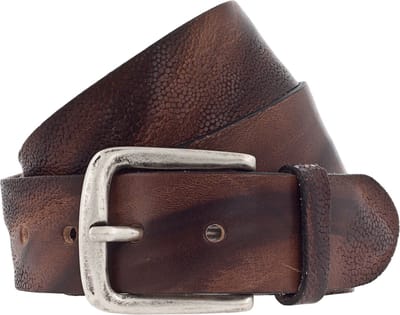 Vanzetti Leren riem 40mm Leather Belt W100 Mid Brown bruine
