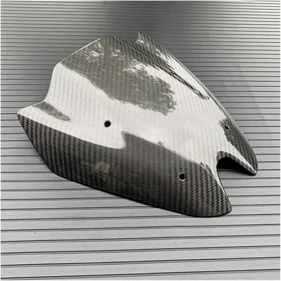 Motor Windscherm - Voorruit Deflector - Rijden Beschermen - Koolstofvezel Materiaal - Universele Pasvorm - Zwart