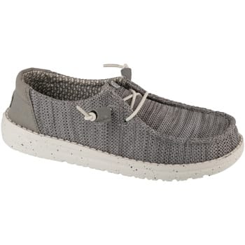 Hey Dude Wendy Stretch Sox - Damesmokassins - Lichtgrijs - Maat 37