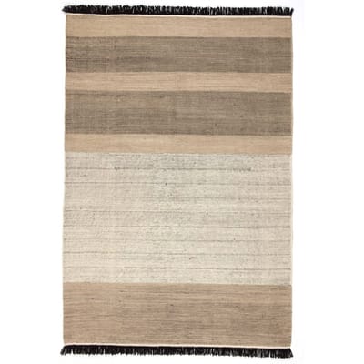 Nanimarquina - Stripes tapijt - black - 170 x 240 cm - zwart