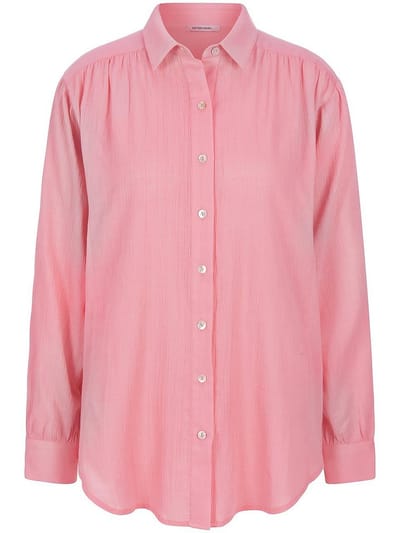 Lange blouse Van Peter Hahn rood