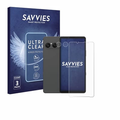 Savvies - Screenprotector voor Sony Xperia 10 VII (Voor+Camera) - Folie Beschermfolie transparant 6 Stuks