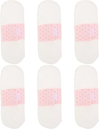 Herbruikbare Menstruatiepads - Wasbaar Maandverband Stoffen Pads - Postpartum Zorg - Ademend Katoen Ontwerp - 21 x 7.5 cm - Multi