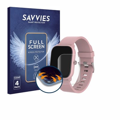 Savvies - Screenprotector voor Denver SWK-120RO - Folie Beschermfolie transparant volledig dekking 4 Stuks