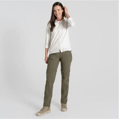 Craghoppers NosiLife Pro Convertible Trouser III Dames (Maat - 14, Kleur - Wild Olive)