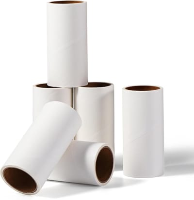 SnelShoppen - Lint Roller Bladen, 6 Rollen, Totaal 360 Bladen, Plakrol, Lint Verwijderaar, Navulverpakking voor Dierenharen, Geschikt voor Kleding, Vl