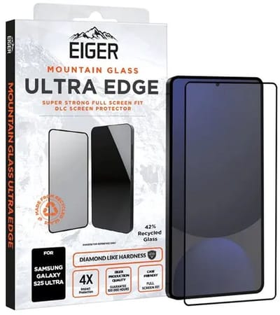 Eiger Mountain Glass ULTRA EDGE Geschikt voor Samsung Galaxy S25 Ultra Tempered Glass