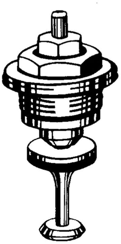 IMI Hydronic Engineering HEIMEIER Thermostaat-bovenstuk voor éénpijpsventiel met dompelbuis vanaf mei 1981, 3831-02.299