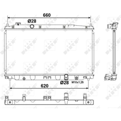 Radiator, motorkoeling NRF 53194