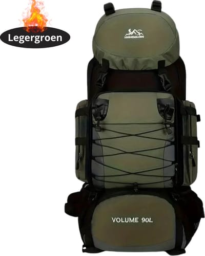 Livano Rugzak - Dames - Heren - Meisje - Jongens - Backpack - Outdoor - Legergroen