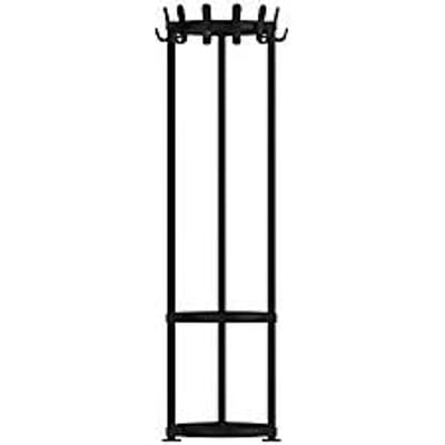 Kapstok Functionals KROK ROUND Raven Zwart, 36 haken, parapluhouder met lekbak, staal/aluminium/kunststof, zwart