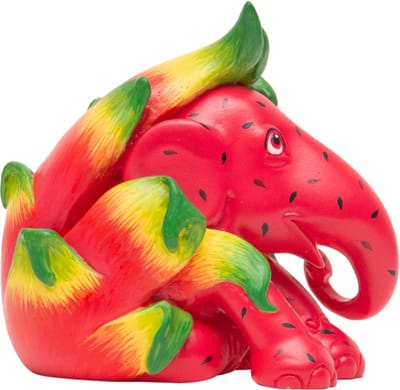 Elephant Parade - Dragon Fruit - Handgemaakt Olifanten Beeldje - 10cm