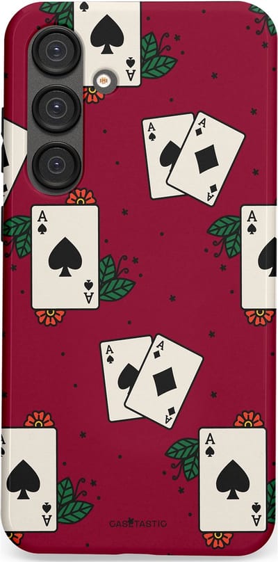 Casetastic Hoesje Geschikt voor Samsung S25 Plus - Stijlvolle Beschermende Duo-layer Case - Casino Aas