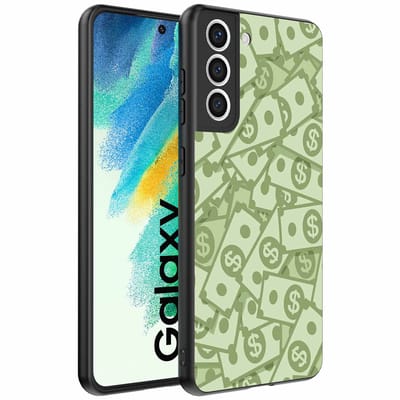 Geschikt voor Samsung Galaxy S21 FE Telefoonhoesje met Geld Opdruk - TPU Backcover Case With Money Design - Smartphonica geschikt voor Samsung Galaxy S21 FE