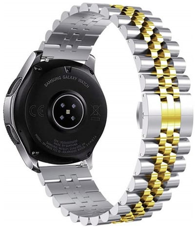 By Qubix - Stalen band - Zilver / goud - Geschikt voor Xiaomi Redmi Watch 5 Active / Redmi Watch 5 Lite