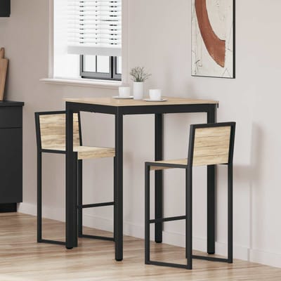 vidaXL - Staande - Bartafel - Bewerkt - hout - Vierkant