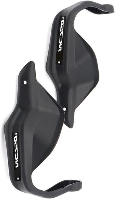 Motorfiets Handkappen - Handkappen Motor Stuurkappen - Bescherming Tijdens Rijden - Wind- en Zanddicht ABS - 1 Set - Zwart