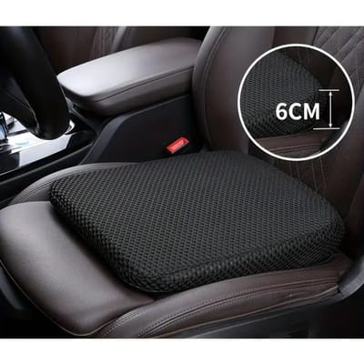 Auto Zitkussen - Autostoel kussen - Ergonomisch Zitkussen - Traagschuim zitkussen - Zwart