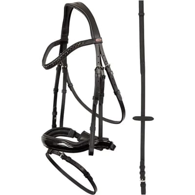 Premiere Hoofdstel Lorient Black/black - Pony | Zwart