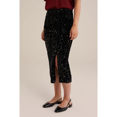 WE Fashion Skirt Medium Length Black Taglia: XS | Minigonne Outlet | Donna | Nero