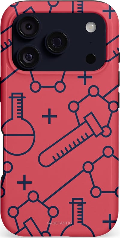 Casetastic hoesje geschikt voor Apple iPhone 17 Pro - MagSafe - Dubbellaagse bescherming - Rode Laboratorium - Fashion Case - Koraal