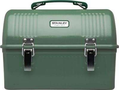 Stanley Classic Lunch Box 9.5L - Roestvrijstalen Lunchbox met Handvat - BPA Vrije Voedselcontainer - Ook Geschikt voor Vacuümfles of Reisbeker - Hammertone Green