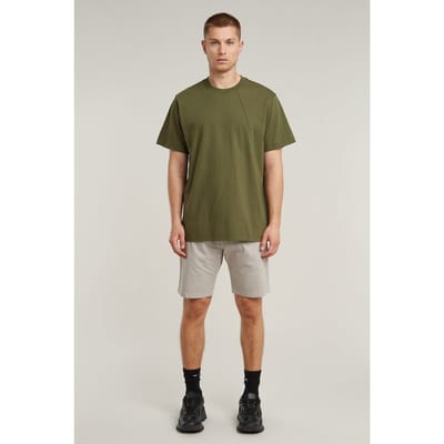 G-Star Seam Detail Loose R T Shadow Olive Taglia: S | Magliette basic Outlet | Uomo | Verde