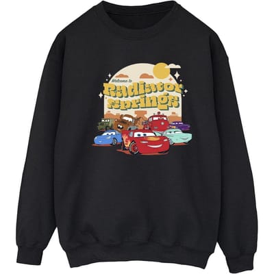 Disney Dames/Dames Cars Radiator Springs Groep Sweatshirt (Zwart)