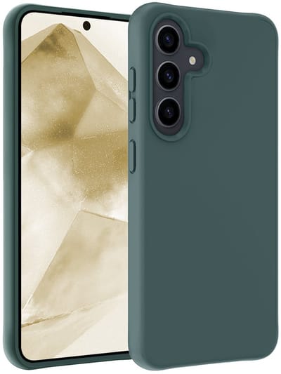 Hoesje - Geschikt voor Samsung Galaxy A56 - Sterk & Shockproof - Hoes Cover - Siliconen Case - Telefoonhoesjes - Donkergroen
