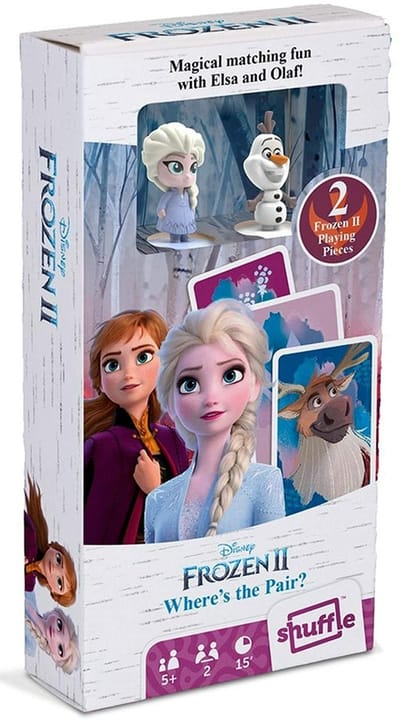 Frozen 2 kaartspel - 2 mini-figuurtjes (Elsa en Olaf)