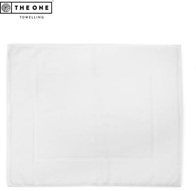 The One Towelling Hotel Badmat - 50 x 80 cm - Deluxe douchemat - 550 gr/m2 - 100% Gekamd katoen - Wit