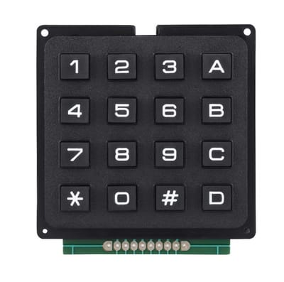 longziming -16-toetsen toetsenbord – 4×4 Matrix-toetsenbord – Toetsenbord voor microcontrollers – Eenvoudige aansluiting – Hoogwaardige constructie – Compact – Ideaal voor prototyping en onderwijs – 1 stuk