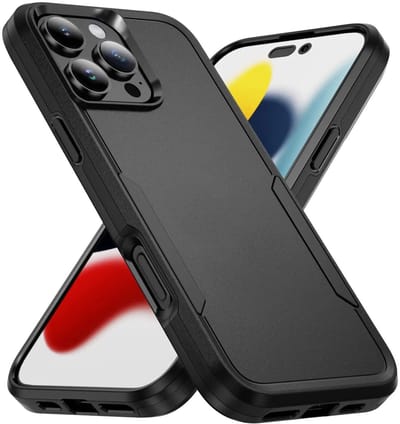 Back Cover Geschikt voor Apple iPhone 16 Pro | Rugged Hoesje | Beschermhoes | Schokbestendige Hardcase | Shockproof | Tegen Vallen | Zwart