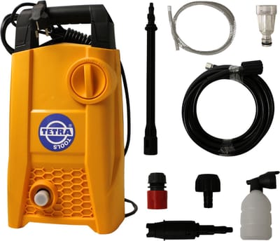 TETRA - LD070 - Hogedrukreiniger - 70 bar - Elektrisch - Hogedrukspuit - Terrasreiniger - Voor terras, tuin en auto - Elektrische hogedruk - Draagbaarreiniger