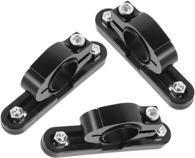 Fleshouder Adapter - Fiets Accessoire - Fles Makkelijk Mee - Universele Montage - 3 Stuks - Zwart