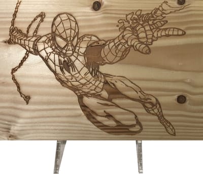 Spiderman Houten bord 14 x 20 cm | Marvel legends - Marcel comics