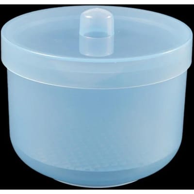 Embouts de ponçage pour nail art Stérilisateur Boîte de désinfection Boîte de nettoyage pour outils à ongles Étui de rangement pour manucure Accessoires pour nail art bleu