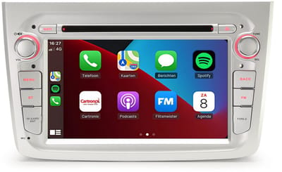 Carplay autoradio voor Alfa Romeo Mito | 2008 t/m 2020 | Android 16 | Draadloos Apple Carplay & Android auto | 4GB + 64GB | 8-Core | Cartronix | 2025 model | 2008 2009 2010 2011 2012 2013 2014 2015 2016 2017 2018 2019 2020 | Bluetooth & Wifi