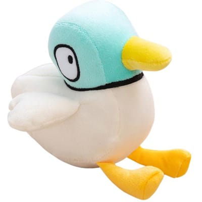 Nieuwe Sarah en Eend Speelgoed Anime Cartoon Kawaii Dieren Knuffelkussen Kamerdecoraties Poppenverzameling Kerst Verjaardagscadeaus 10-15cm wit