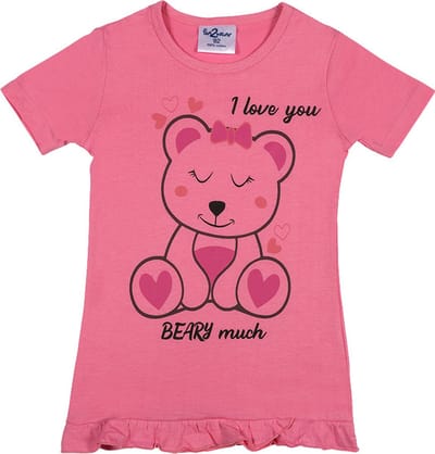 Fun2Wear - Beary Much Bigshirt | Cradle Pink - Katoen - Maat 92