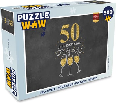 Puzzel Trouwen - 50 jaar getrouwd - Quotes - Spreuken - Legpuzzel - Puzzel 500 stukjes