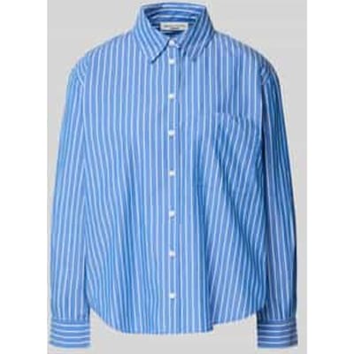 Comfort fit blouse met lange mouwen van puur katoen