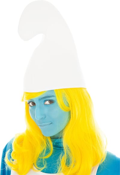 CHAKS - Gele Smurfin pruik voor volwassenen
