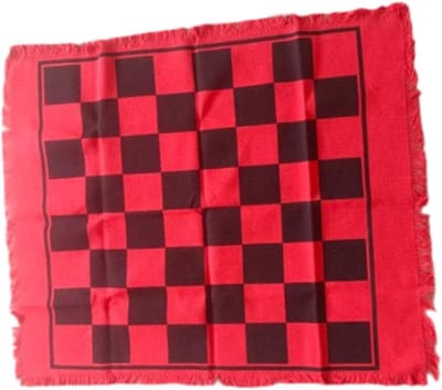 Opvouwbaar Schaakbord - Speelmat Spel - Educatief Plezier - 3-in-1 Ontwerp - 66 x 66 cm - Rood