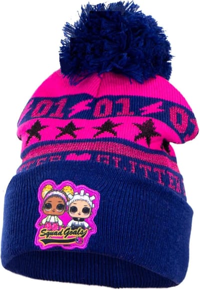 LOL Surprise wintermuts - Met Pompon - Blauw - Roze - One Size voor kinderen