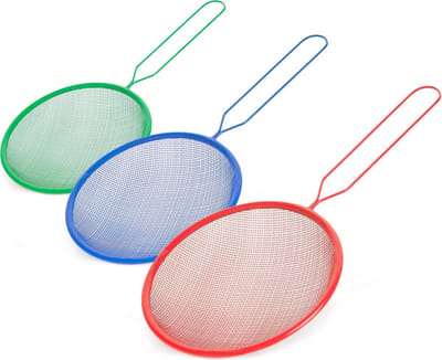 3x Zeef - Keukenzeef Set van 3 Maten - Bolzeef – 12cm / 9cm / 8.5cm