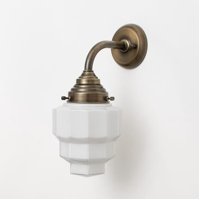 Wandlamp Empire Curve Brons - Art Deco Trade