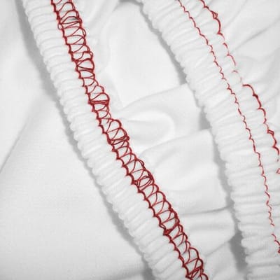 GGM Gastro (10 Stück) Jersey Spannbettlaken - 200g/m² - 200x200cm - Weiß Wit