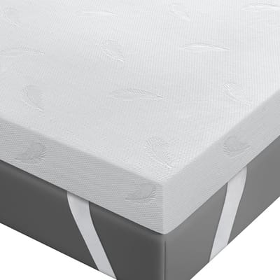 Tweepersoons Traagschuim Topper met Lavendelgeur - 10 cm Dikte, Wasbaar en Zacht - 160 x 200 cm